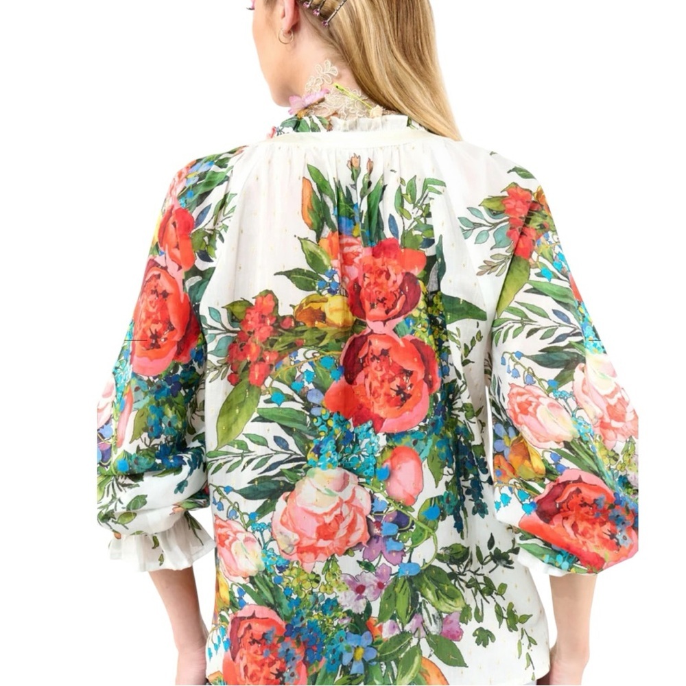 Aratta Large Zinnea Metallic Top - Picture 4 of 10
